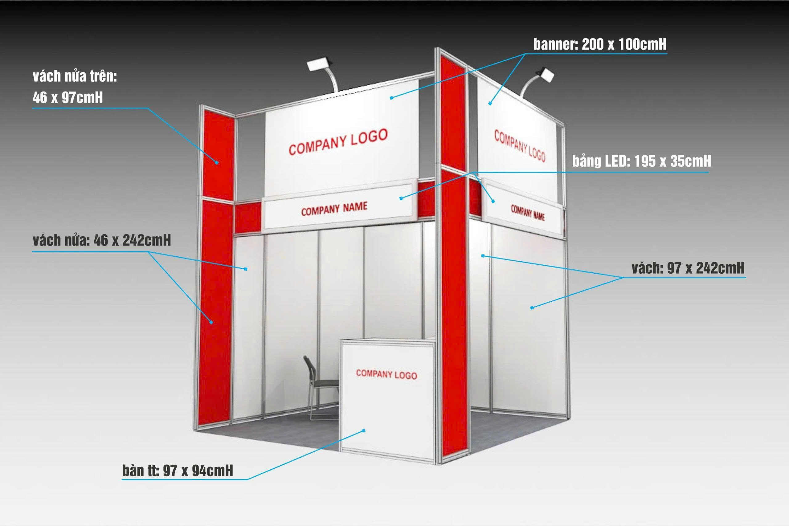 Deluxe shell scheme booth