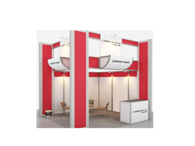 Deluxe shell scheme booth configuration